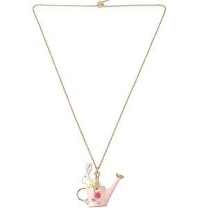 Betsey Johnson Spring Easter bunny in a watering can NEW